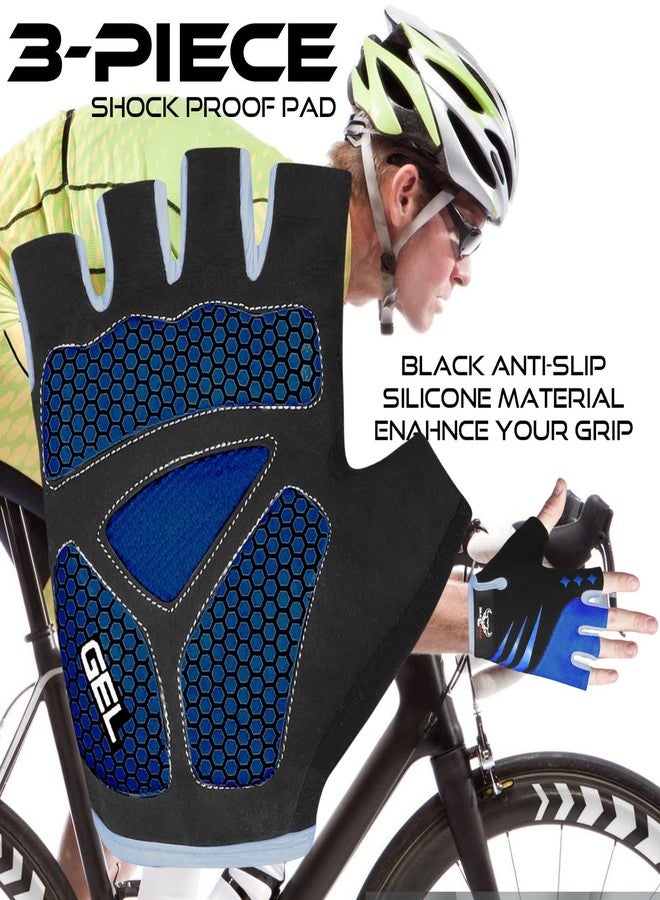 BEAST RAGE Cycling Gloves for Men and Women, Gel Padded MTB Gloves - Fingerless Bicycle Glove - Anti-Slip Bike Gloves for Cycling, Mountain Biking, Hiking, Rowing, Weight Lifting & Regular Workouts - Image 4
